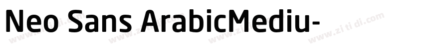 Neo Sans ArabicMediu字体转换